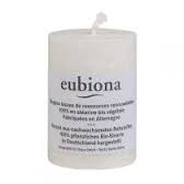 Стеариновая свеча белая Eubiona 56x80mm