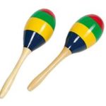 Маракасы полосатые GOKI 1 пара