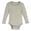 Living Crafts Taupe Striped Long-Sleeved Cotton Body