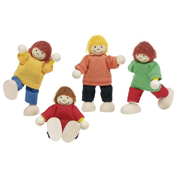 GOKI Flexible Puppets - Children 4pcs