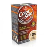 Краска для волос с растительными экстрактами Color & Soin, платиновый блонд