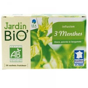 Травяной чай Тройная мята JardinBio 20x1,5g