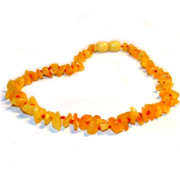 Milky Chips Amber Teething Necklace 32cm