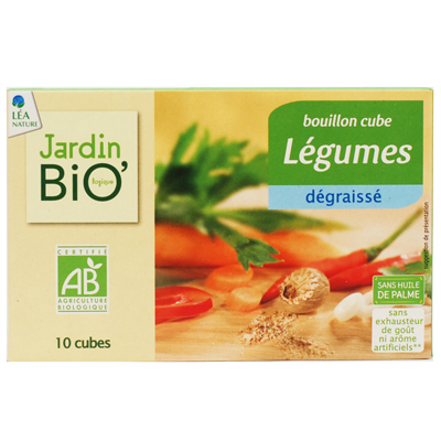 JardinBio madala rasvasisaldusega köögiviljapuljongi kuubikud 8x10g