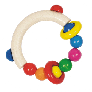 Прорезыватель-погремушка Полукруг с бусинками Heimess