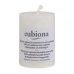 Стеариновая свеча белая Eubiona 56x80mm