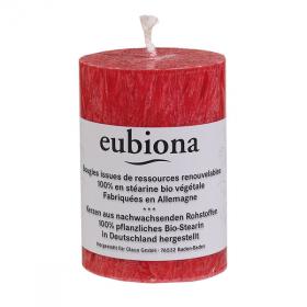 Стеариновая свеча красная Eubiona 56x80mm