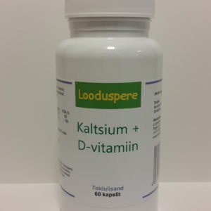 Looduspere kaltsium + D-vitamiin 60tk