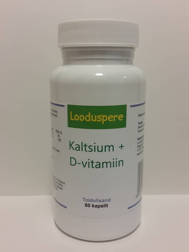Looduspere Calcium and Vitamin D 60pcs