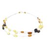 Three Rows Amber Necklace for Adults ~45cm
