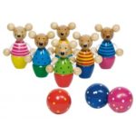 Детские кегли Мышата GOKI 