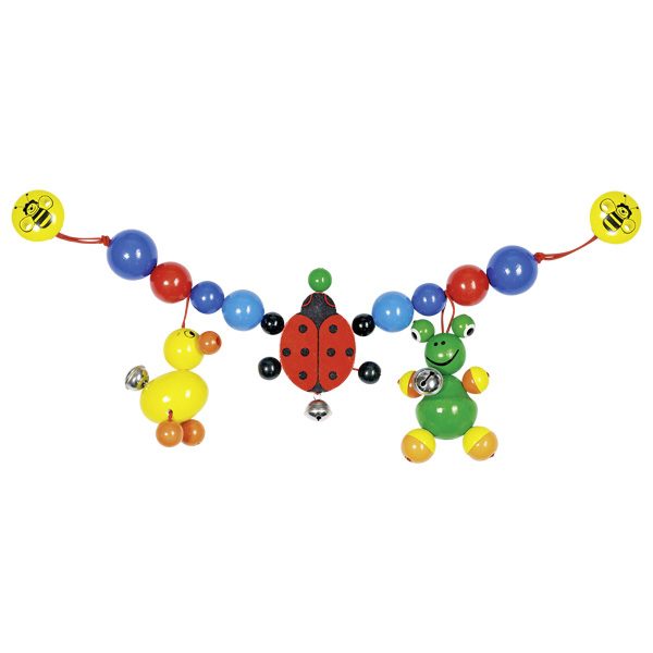 Heimess Pram Chain Duck, Ladybird, Frog 