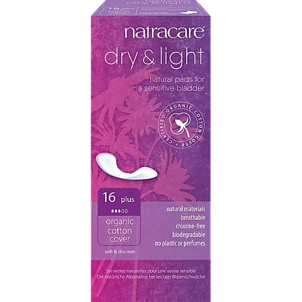 Natracare Dry & Light Incontinence pads (16-pack)