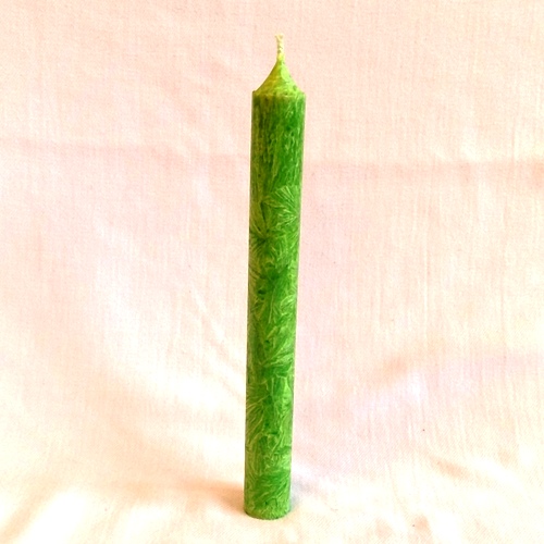 Стеариновая свеча зеленая Eubiona