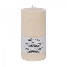 Стеариновая свеча белая Eubiona 75x150mm