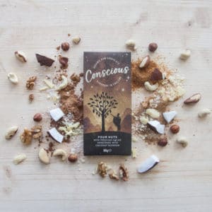 Сыроедческий шоколад с орехами Concsious
