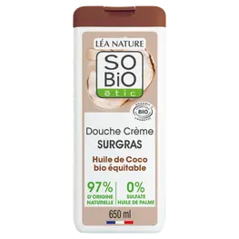 Питательный гель для душа с кокосом SO’BiO 650ml