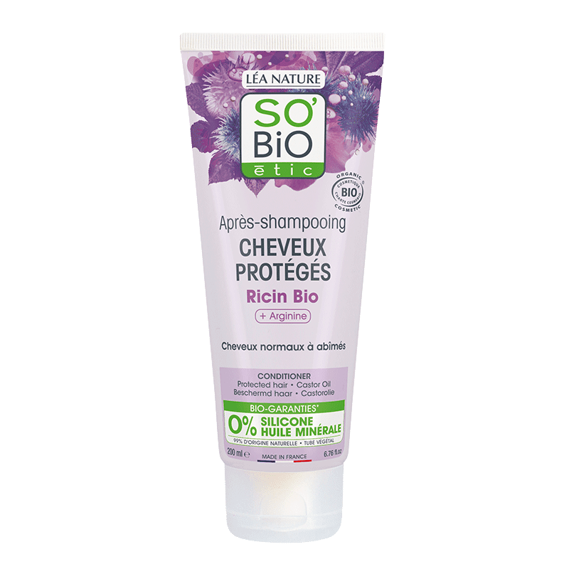 Бальзам для волос с касторовым и аргановым маслом SO’BiO 200ml