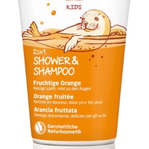 Детский шампунь для волос и тела  с апельсином Weleda