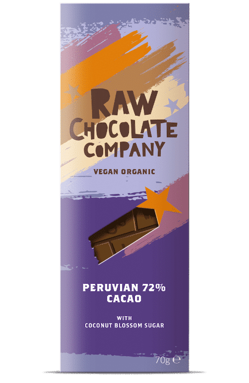Темный сыроедческий шоколад 72% Peruu 70g