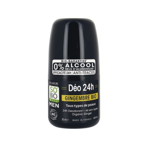 SO'BiO étic for Men 24H Deodorant Roll-On Ginger