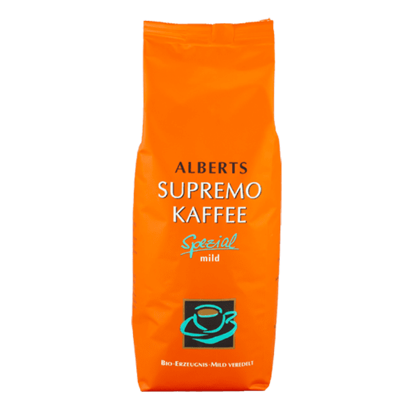 Мягкий вкус молотого кофе Alberts Supremo Kaffee 250g