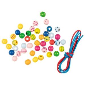 Puupärlid 3 paela 44 pärlit