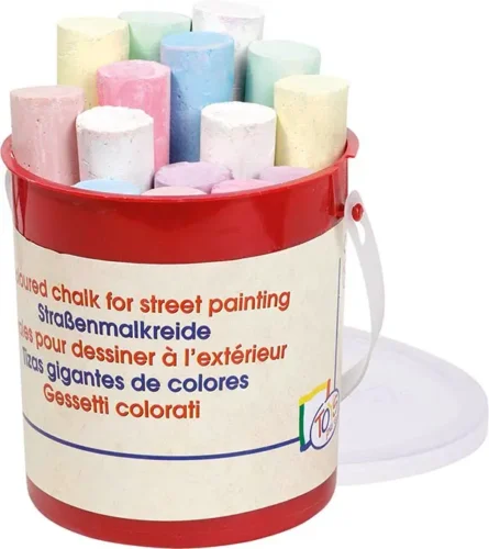 Tänavakriidid ämbris 11cm 15tk