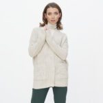 Kampsun 35%vill 65% pv XL öko beež