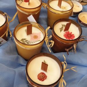 Sojavahast küünal ReGlow suur tass/tops lõhnatu