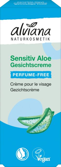 Успокаивающий крем для лица с алоэ вера без отдушек, 50 мл