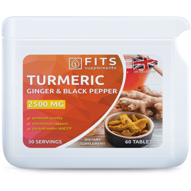 Куркумин 2500 мг с имбирем и черным перцем 60 таблеток