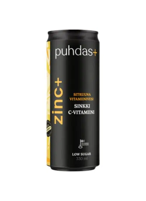 Puhdas+ Vitamin Water with Zinc and Vitamin C, Lemon Flavour 330 ml